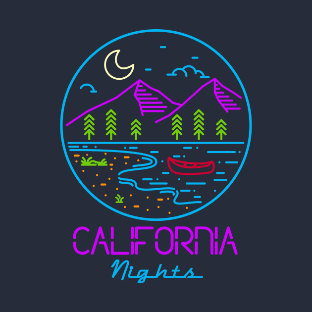 CALIFORNIA NEON by UNITED STATES OF TEES