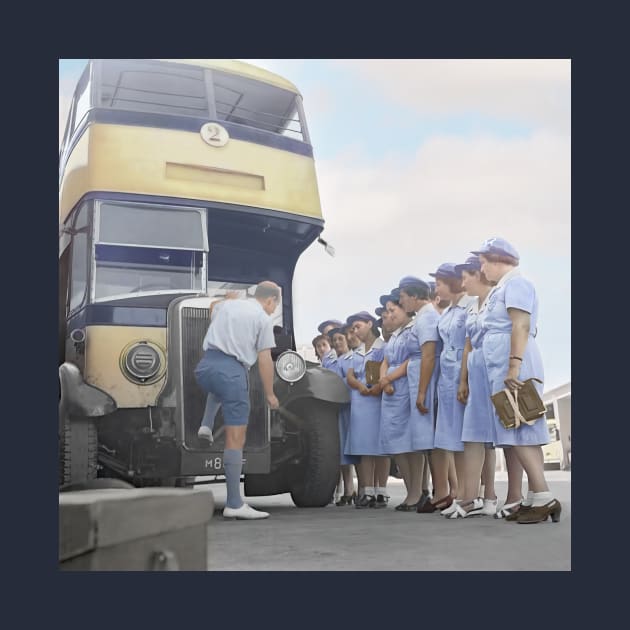 Israel, Tel Aviv. Bus Driver Course. 1940 by UltraQuirky