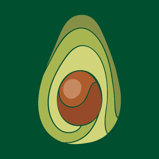 Avocado - Stylized Food by M.P. Lenz