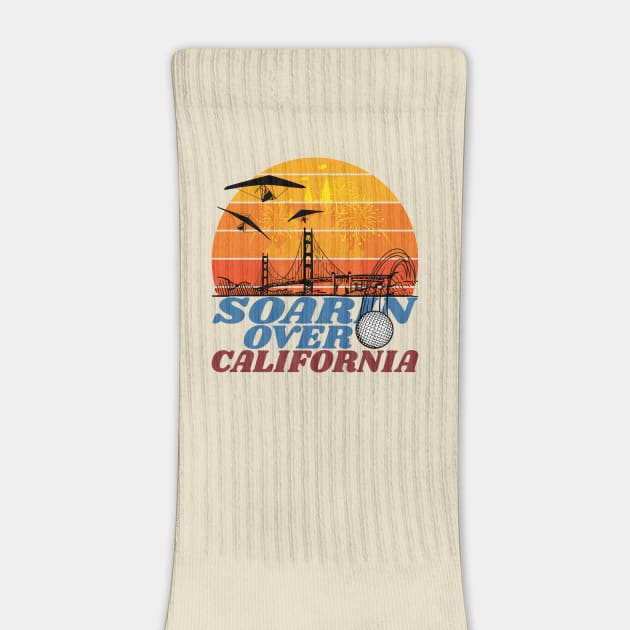 Soarin Over California Attraction Ride Retro Design by Joaddo