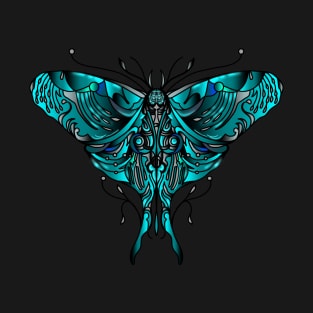 Blue Natura butterfly T-Shirt