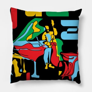 Jazz Trio Modern Style Pillow