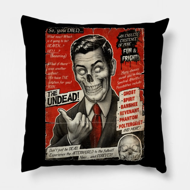 Join the Undead Pillow by Moutchy