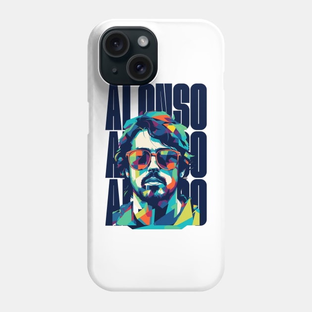 Fernando Alonso Phone Case by jaybeetee