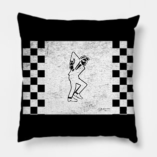 rude boy ska white Pillow