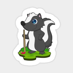 Skunk Field hockey Hockey stick Magnet