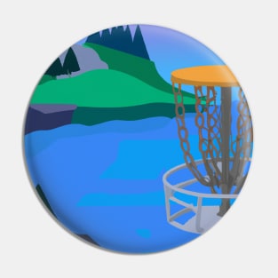 Disc Golf Near a Lake Pin