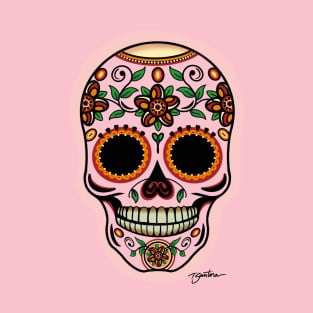 Floral Dia de Los Muertos T-Shirt