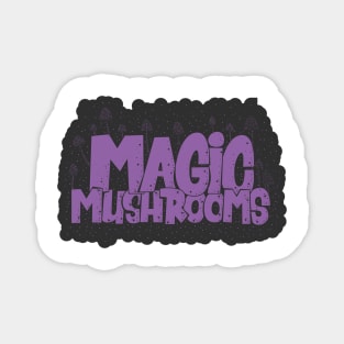 Magic Mushrooms - Psilocybin - Psychedelic Art Magnet