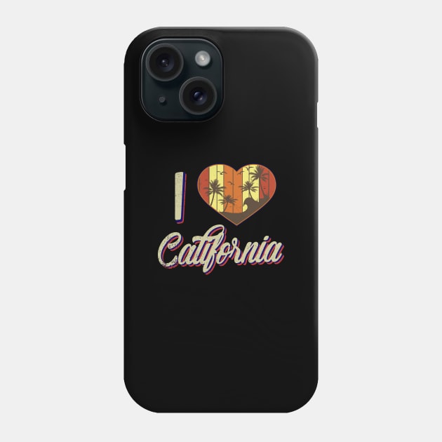 I Love California Phone Case by FungibleDesign