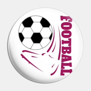 Football Foot - purple Pin