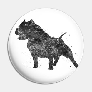 pitbull dog black and white Pin