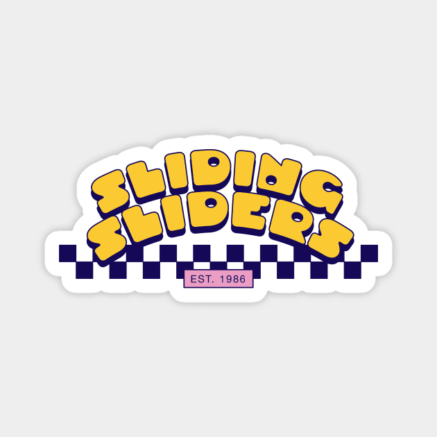 Sliding sliders (Front & Back) Magnet by Nora Gazzar