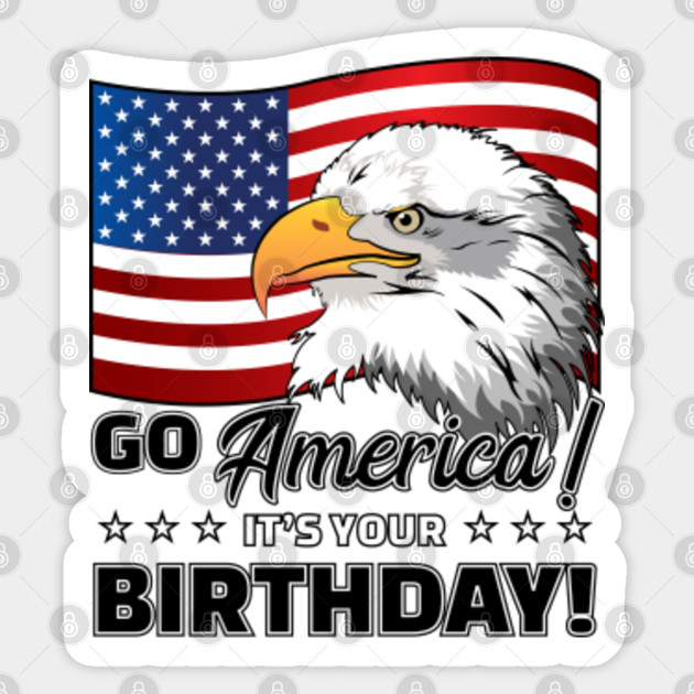 4th Of July American Flag Eagle 4th Of July Sticker Teepublic