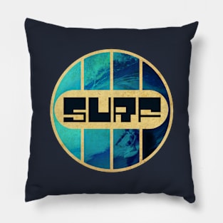 Vintage Surf Magazine Pillow