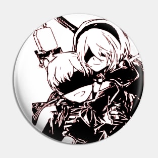 Nier Automata 2B and 9S Pin