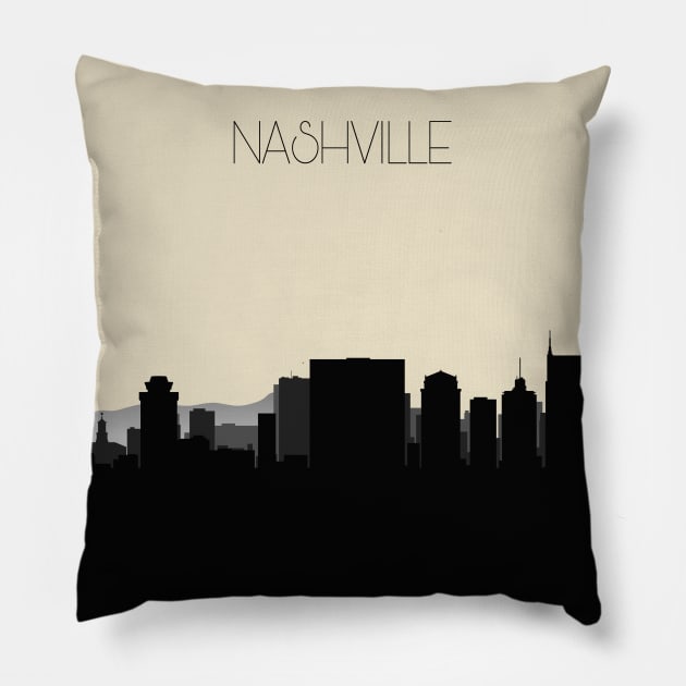 Nashville Skyline Pillow by inspirowl