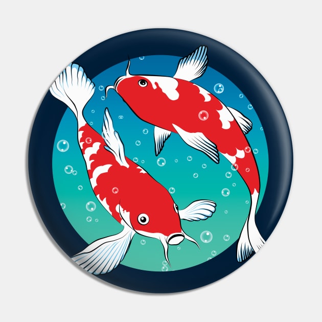 Japanese Koi Fish Pin by TMBTM