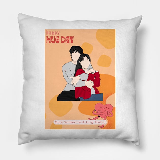 Castway Diva Hug Day Special Pillow by ArtRaft Pro