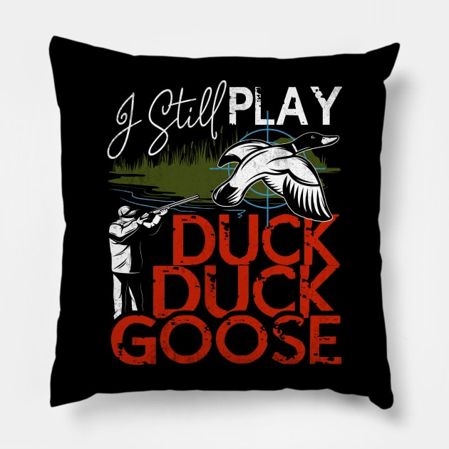 Duck Hunting Pillow by Jandjprints