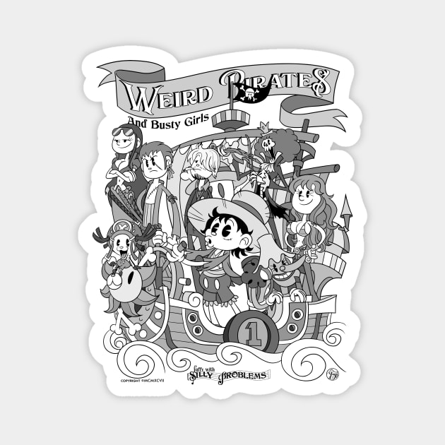 One Piece Weird Pirates and Busty girls Magnet by Juandamurai