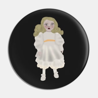 Porcelain Doll Pin