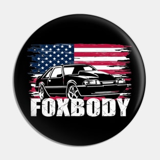 Mustang Foxbody American Fox body stang Muscle classic Car 5.0L Pin