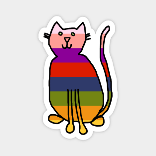 Rainbow Cat Magnet