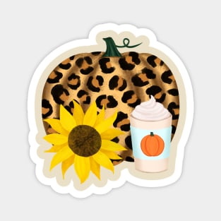 Pumpkin Coffee Magnet