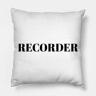 Recorder Pillow