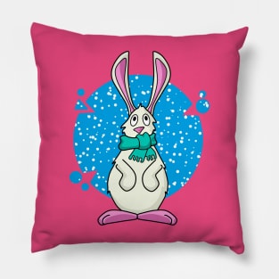 Snow Bunny Pillow