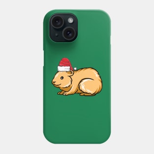 Santa Hat-Wearing Hamster Funny Christmas Holiday Phone Case