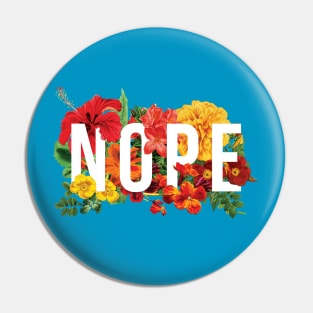 Floral Nope Pin