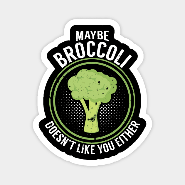 Broccoli broccoli Healthy food healthy meatless Magnet by OfCA Design
