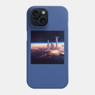 Interplanetary Spaceport Phone Case