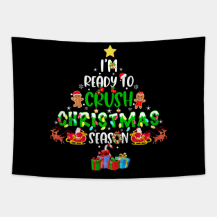 Ginger Christmas Tree Season Santa Claus Ginger Tree Tapestry