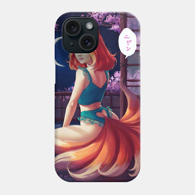 Cecily - Cute Anime Fox Girl Phone Case by Shellz-art