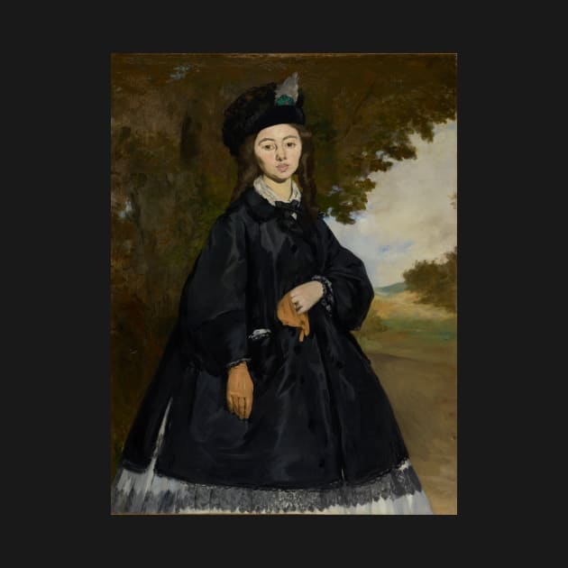 Portrait of Madame Brunet - Édouard Manet by themasters