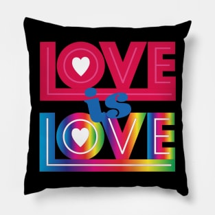 Love is Love Rainbow Pillow