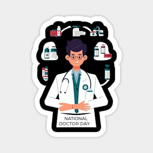 Happy national Doctor day Magnet