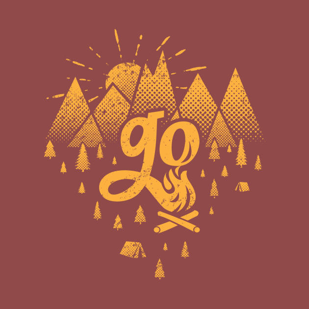 Go - One Color by flowwestprintandapparel