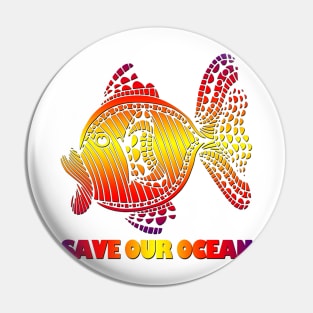 Save our ocean Pin