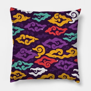 batik megamendung indonesia pattern Pillow