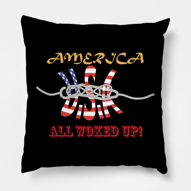 America - All Woked UP X 300 Pillow by twix123844