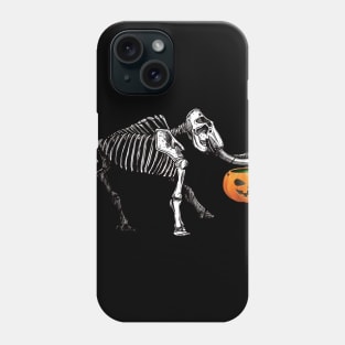 Halloween Mammoth Skeleton Trick or Treat Costume Phone Case