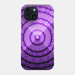 Sacred Geometry Purple Pyramids Phone Case