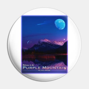 POSTCARD: PURPLE MOUNTAIN. Pin