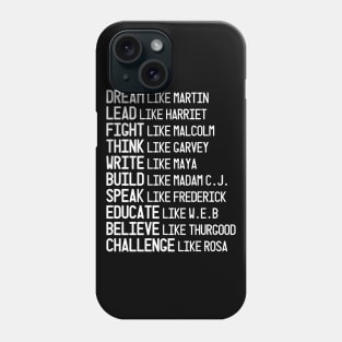 Black Heroes, Civil Rights Leaders, Black Lives Matter, I Can't Breathe Phone Case