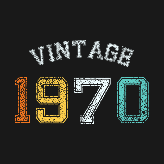 Vintage born in 1970 birth year gift by Inyourdesigns