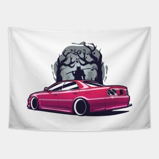 Pink Chaser X100 JDM samurai warrior Tapestry